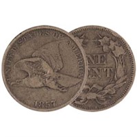 1857 Flying Eagle Cent - G-VG