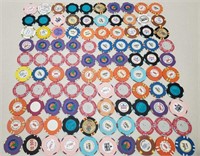 100 Foreign & Wet Cruise Ship Casino Chips