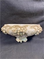 Vintage 1964 Plaster Wall Pocket Planter 16" L