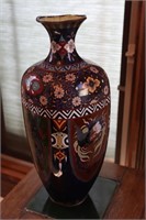 14" Cloisonne Vase