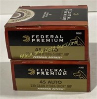45 Auto 230 Gr Federal 40 Rounds
