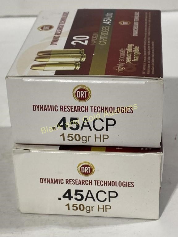 .45 ACP 150 Gr 40 Rounds