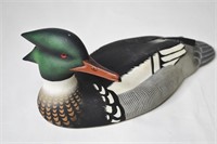 Handcrafted Duck Decoy Signed - Hill