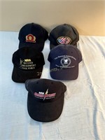 5 National Rifle Association Hats.