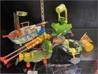 LOT OF TMNT VEHICLES AND ACCESSORIES
