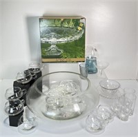 Clear Glass, Fishbowl, Cake Stand
