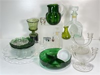 Emerald & Clear Glassware