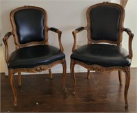 320 - PAIR OF MATCHING ARM CHAIRS