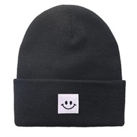 Ceoon Unisex Embroidery Smiling Face Hat Beanie...