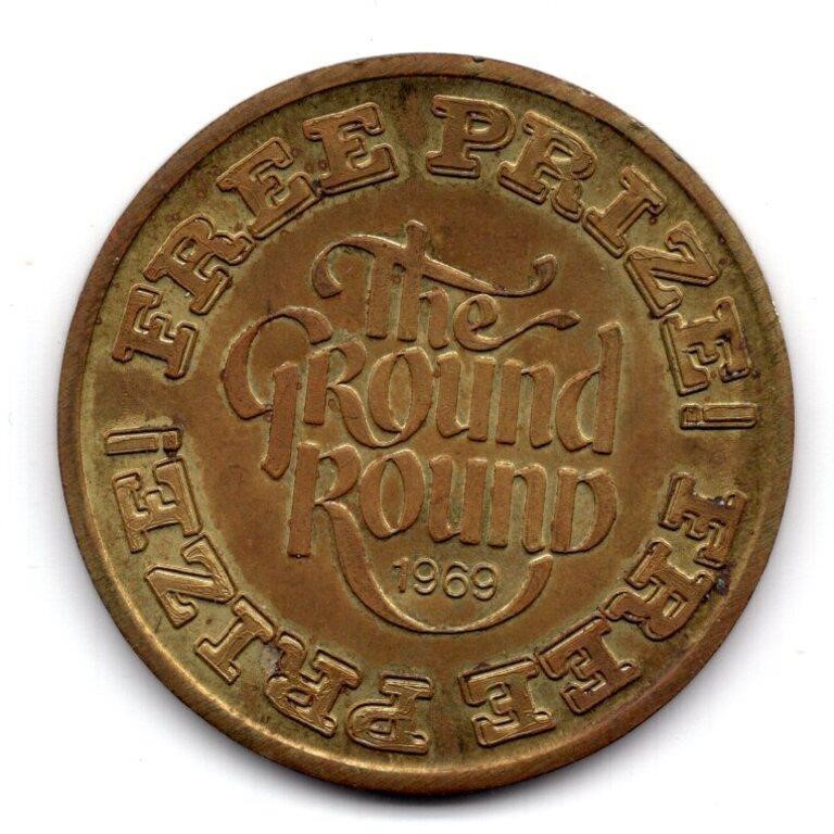 1969 The Ground Round Brass Token