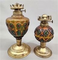 Two Small Oil Lamps without Top Glass