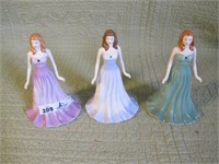 3PC ROYAL DOULTON ALL SIGNED 6.5"
