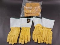 NEW 2 Pairs XXL Elkskin Welding Gloves& Tool Belt