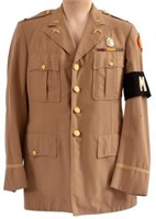 WWII U.S. Army Tunic 1st Lt. 45th Division MP
