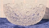 Antique cut glass bowl 8 inch diameter