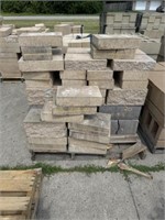 Mixed pallet 48 16x8x4 split face cap block 20