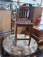 Pub style table with 3 chairs