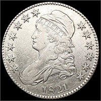 1821 Capped Bust Half Dollar CLOSELY UNCIRCULATED