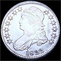 1822 Capped Bust Half Dollar CLOSELY UNC