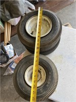 large caster, and small tire lot