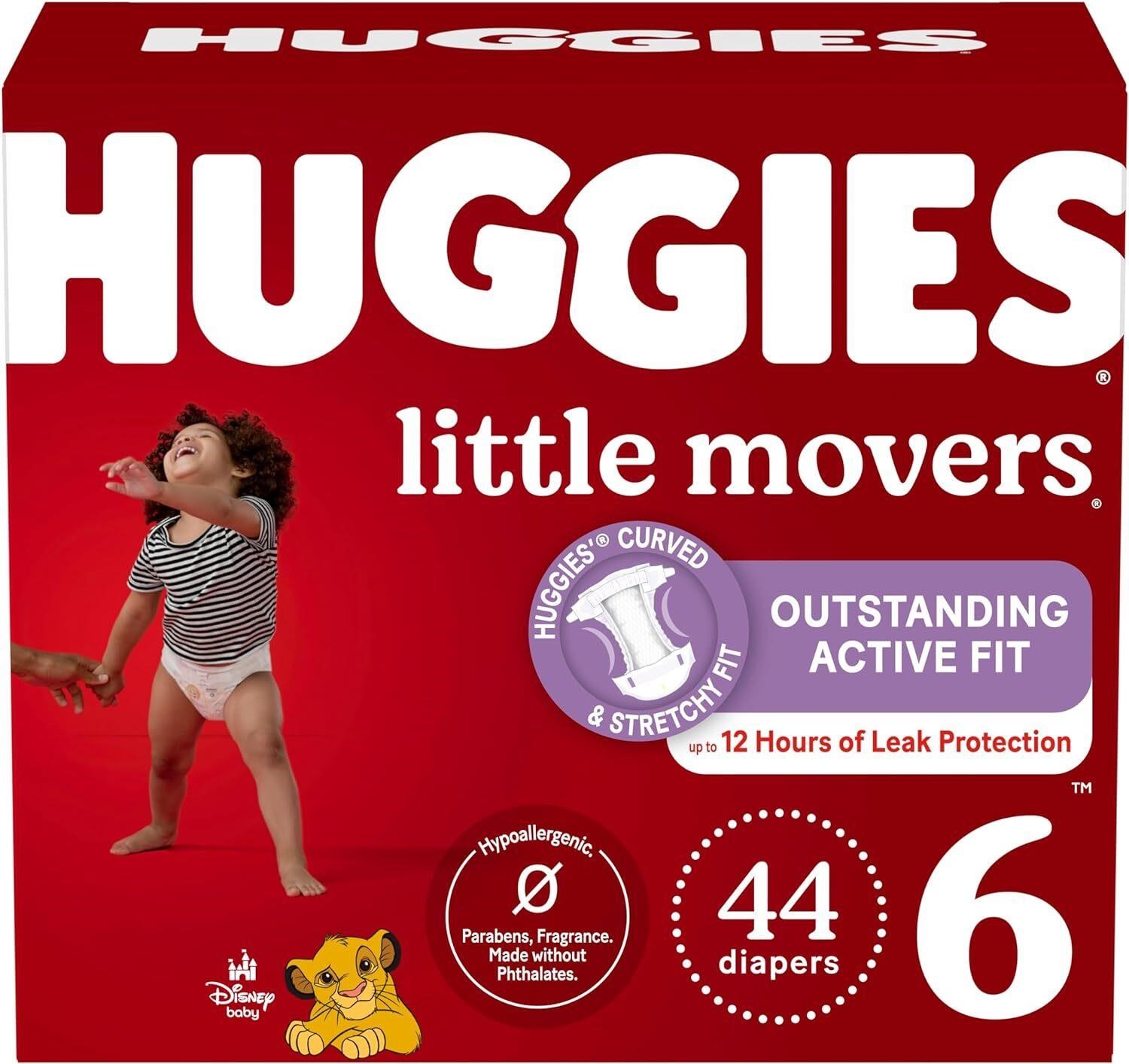 Huggies Size 6  Little Movers  44 Count