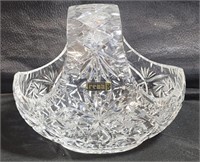 Hand Made in Poland Lead Crystal Basket