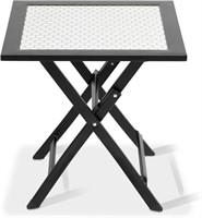 Patio Side Table, 18.5" Small Folding Table