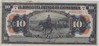 Mexico 10 Pesos 1913 fancy SN+Gift! MXBE