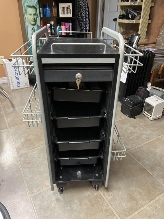 Multiple drawer salon cart