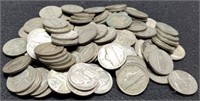 (100) Silver War Nickels