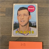 1969 Chuck Hartenstein Topps Baseball Card