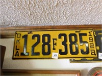 1928 Oklahoma License plate