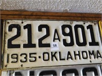 1935 Oklahoma License plate