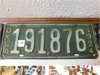 1924 Oklahoma License plate
