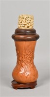 Chinese Carved Gourd Cricket Cage