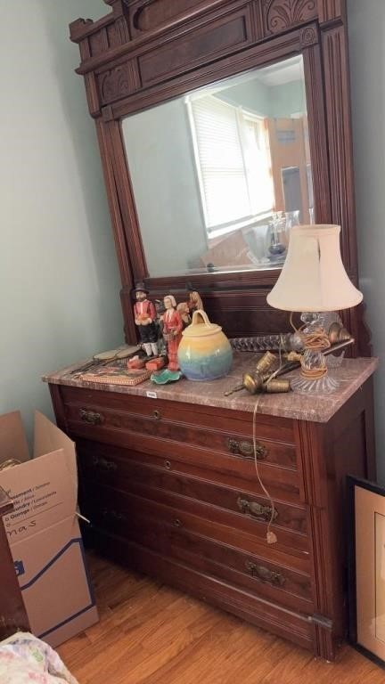 Dresser with mirror  only NO CONTENTS