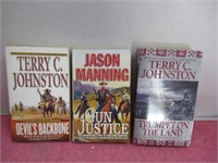 Lot of 3 Books-Terry Johnston, Jason Manning, etc