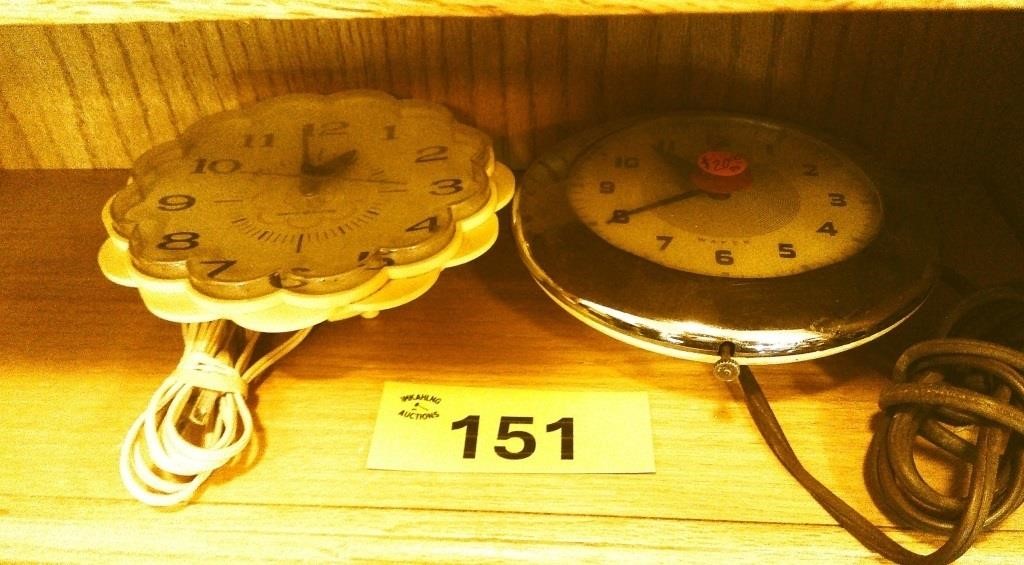 (2) Vintage Wall Clocks