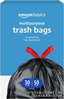 Amazon Basics Multipurpose Drawstring Trash Bags