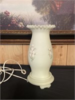 Fenton hand painted and signed lamp number one