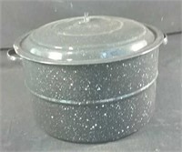Enamel covered canning pot  16" x 10"