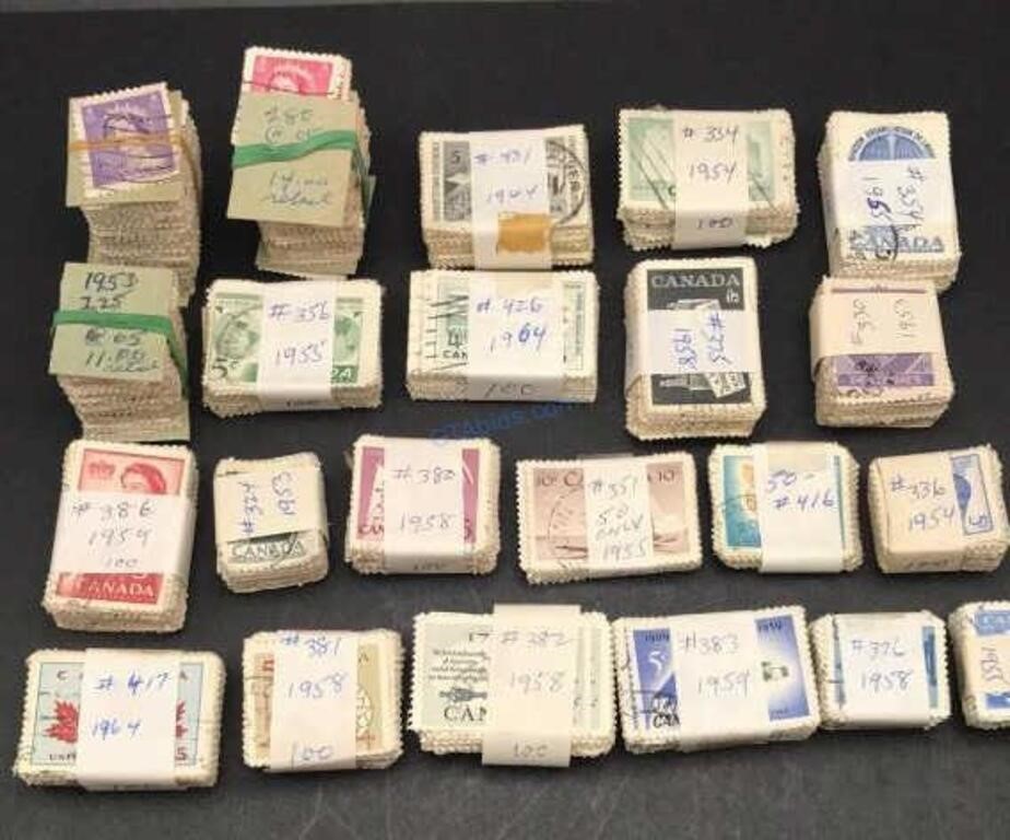 1950’s Stamps in Bulk Bundles