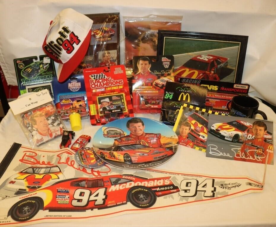 Bill Elliot Nascar Collectibles: