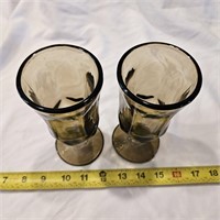 Smokey Brown Stemmed Duz Parfait Glasses