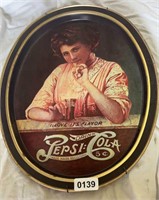 Pepsi-Cola Oval Bar Tray, 14.5" x 11.5"