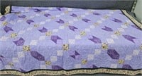 Twin size Quilt, hand quilted  by