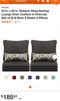 Lounge chairs cushions set