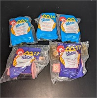 5 Pc. 1999 Barbie Happy Meal Toy