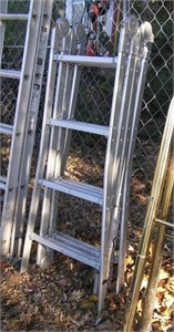 16 foot aluminum foldable ladder