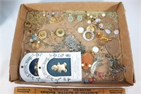 Lot of costume jewelry-necklaces,pins,etc